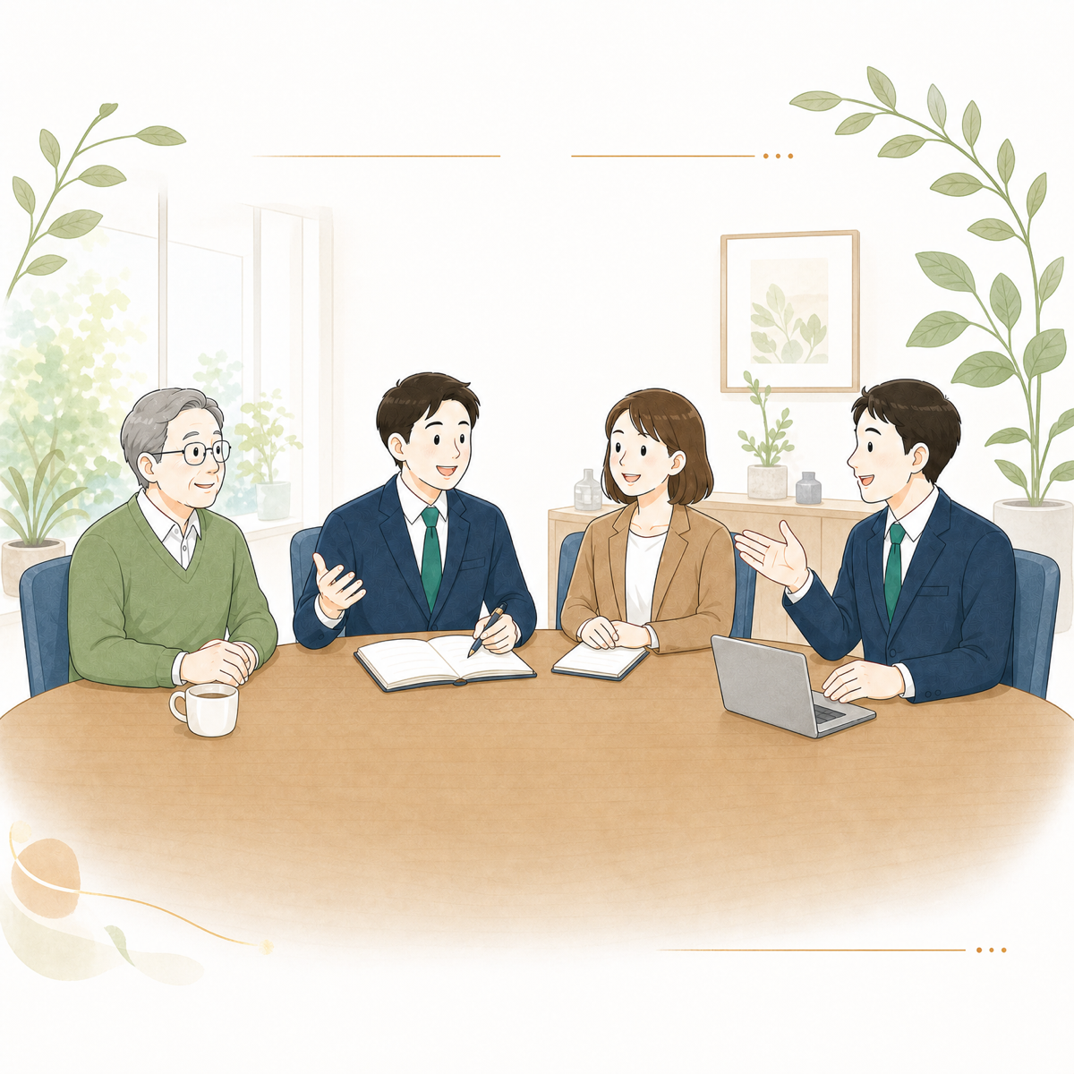 関係者同席面談のイメージ
