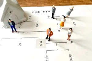 家系図と家族を表すイメージ